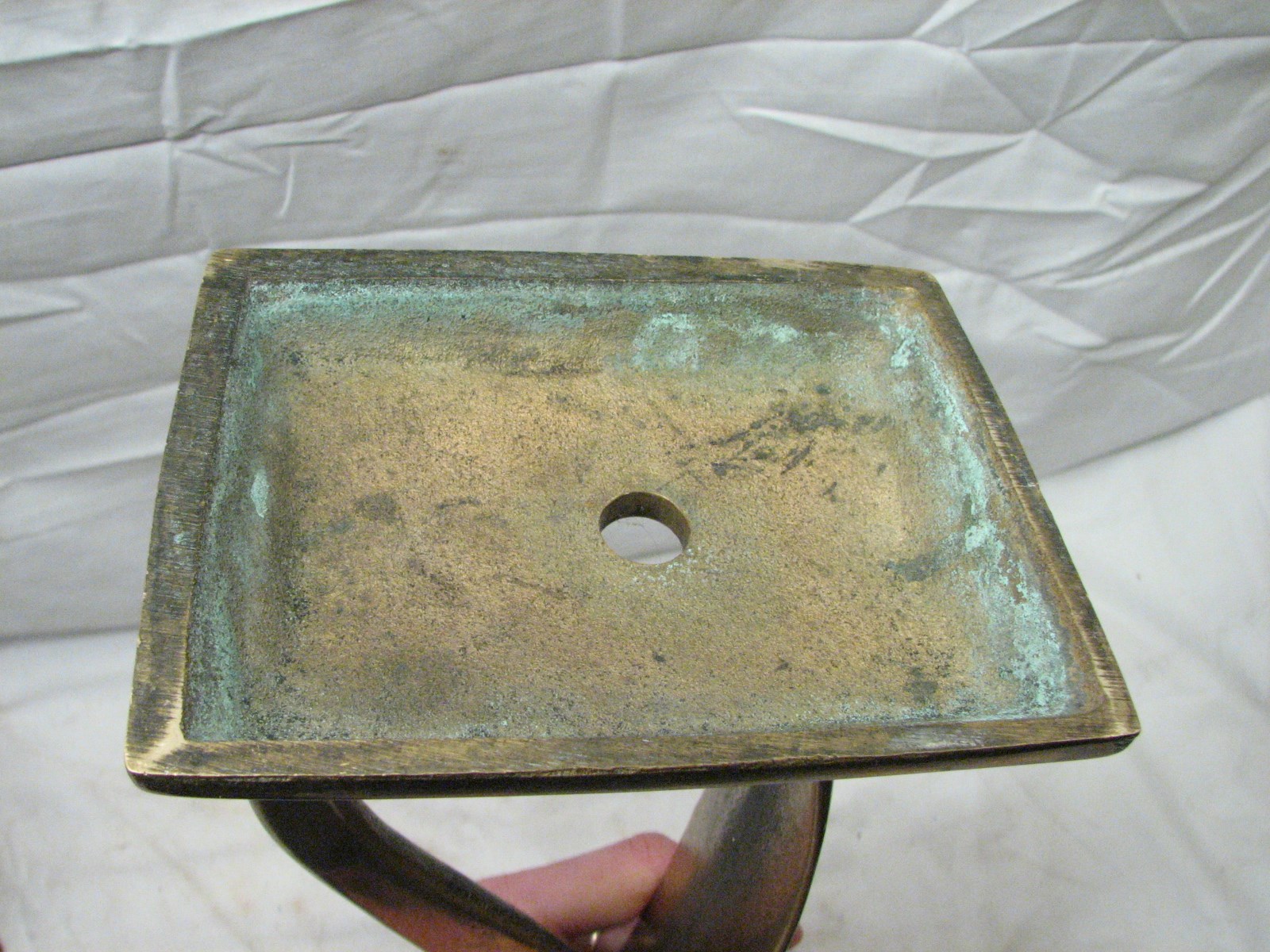 Vintage Brass Shoe Shine Stand Last Shining Foot Rest Polishing Step